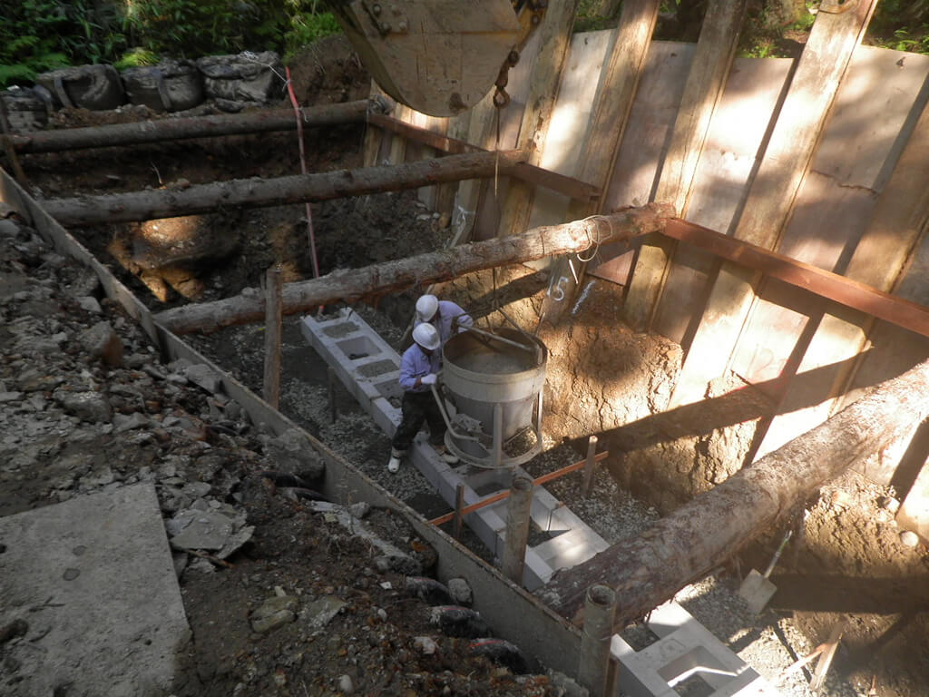 作業写真｜平成30年度 30災350号 二級河川岡田川河川災害復旧工