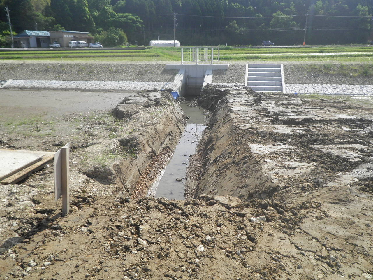 二級河川若山川 広域河川改修工事（河道掘削4工区）